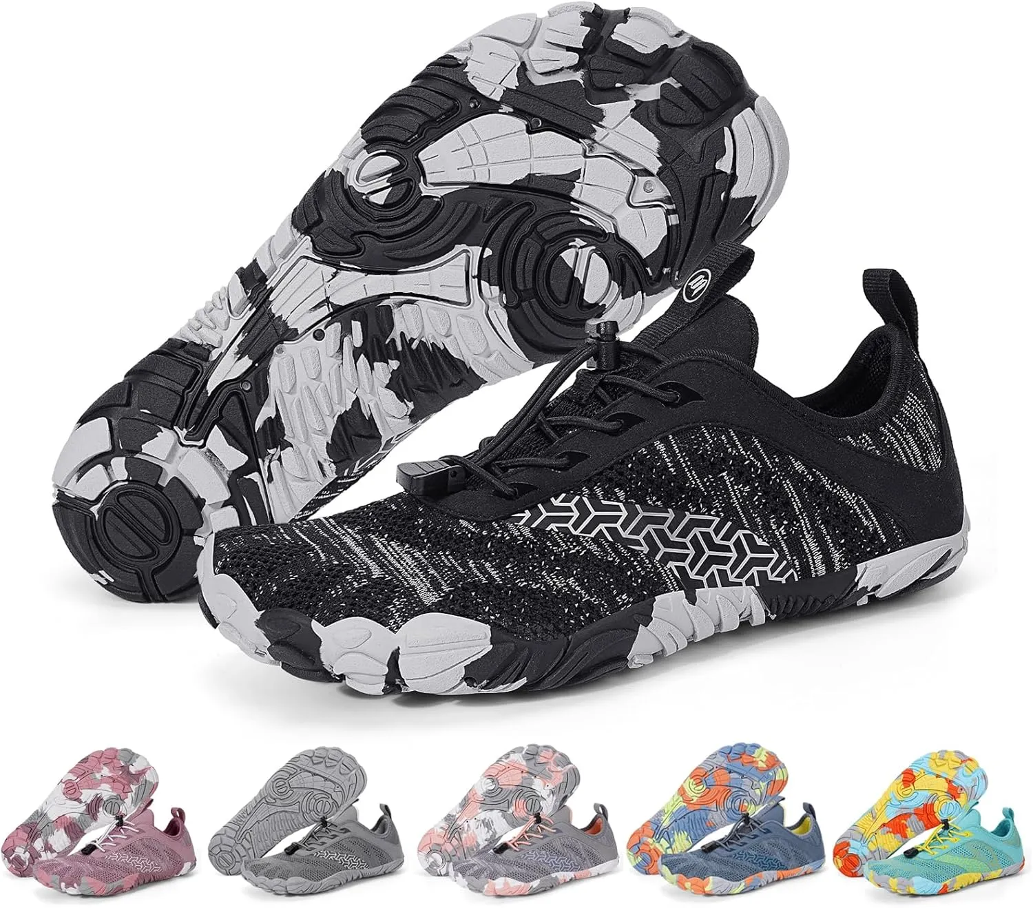 Hike Barefoot Shoes Women Men Wide Toe Box Zero Drop Footwear Lightweight Hike Shoe Non-Slip Grounded Shoes Women for Outdoor Trail Running Walking Weightlifting