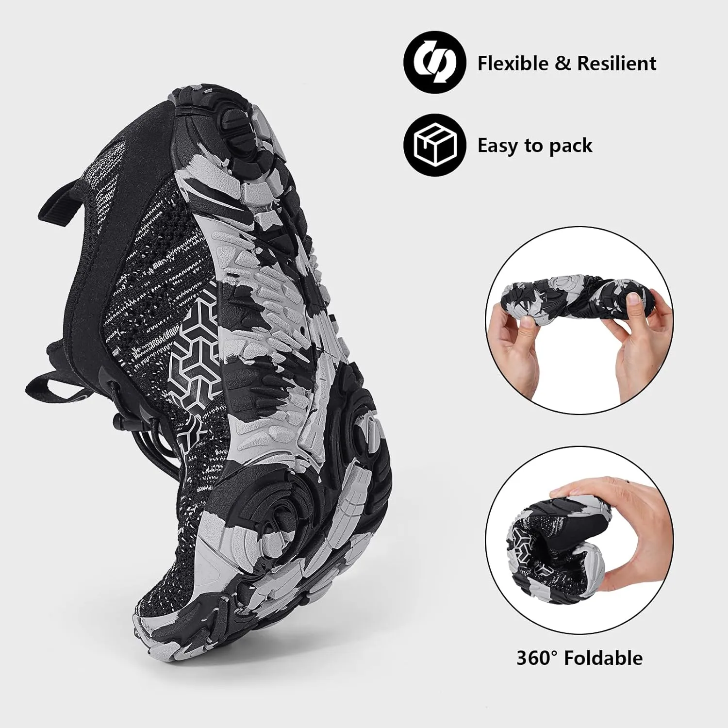 Hike Barefoot Shoes Women Men Wide Toe Box Zero Drop Footwear Lightweight Hike Shoe Non-Slip Grounded Shoes Women for Outdoor Trail Running Walking Weightlifting