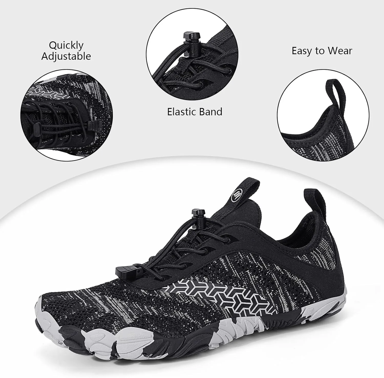 Hike Barefoot Shoes Women Men Wide Toe Box Zero Drop Footwear Lightweight Hike Shoe Non-Slip Grounded Shoes Women for Outdoor Trail Running Walking Weightlifting