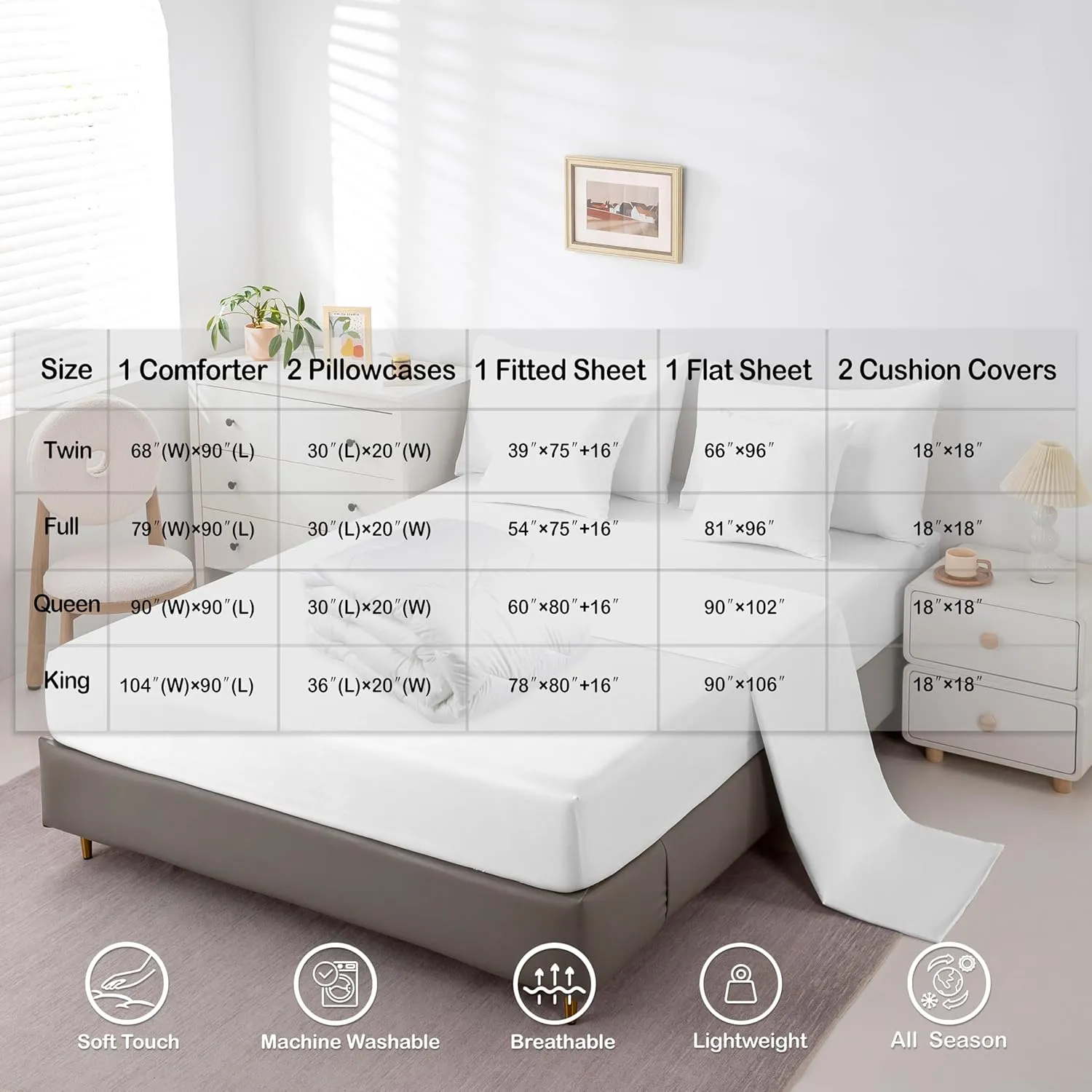 Hunting Moose Comforter Set 7 Piece, Wildlife Deer Bedding Sets Queen Size Rustic Farmhouse Bed In A Bag For Kids Boys Teens Adult, Retro Animal Footprints Bedding Comforter Sets Cabin Lodge Decor