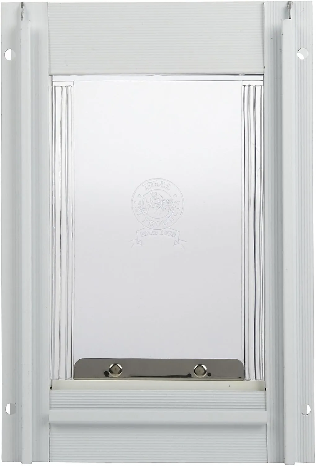 Ideal Pet Products Deluxe Aluminum Pet Door with Telescoping Frame, Super Large, 15" x 20" Flap Size, White