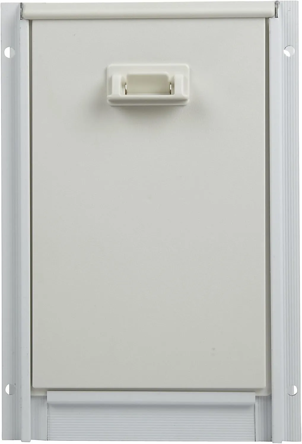 Ideal Pet Products Deluxe Aluminum Pet Door with Telescoping Frame, Super Large, 15" x 20" Flap Size, White
