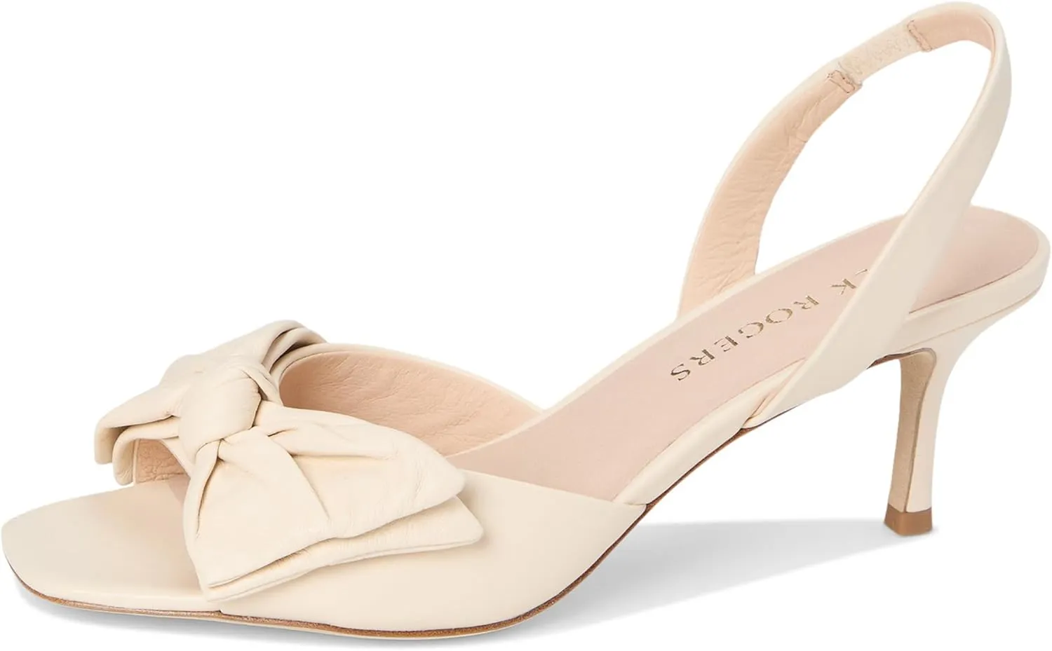 Jack Rogers Women's Eloise Bow Slingback Heeled Sandal