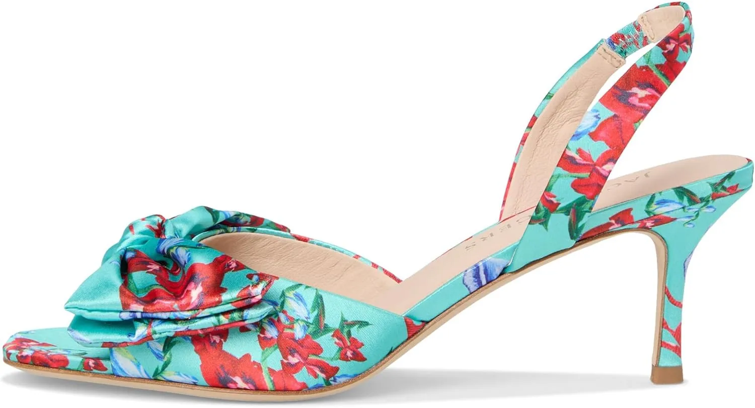 Jack Rogers Women's Eloise Bow Slingback Heeled Sandal