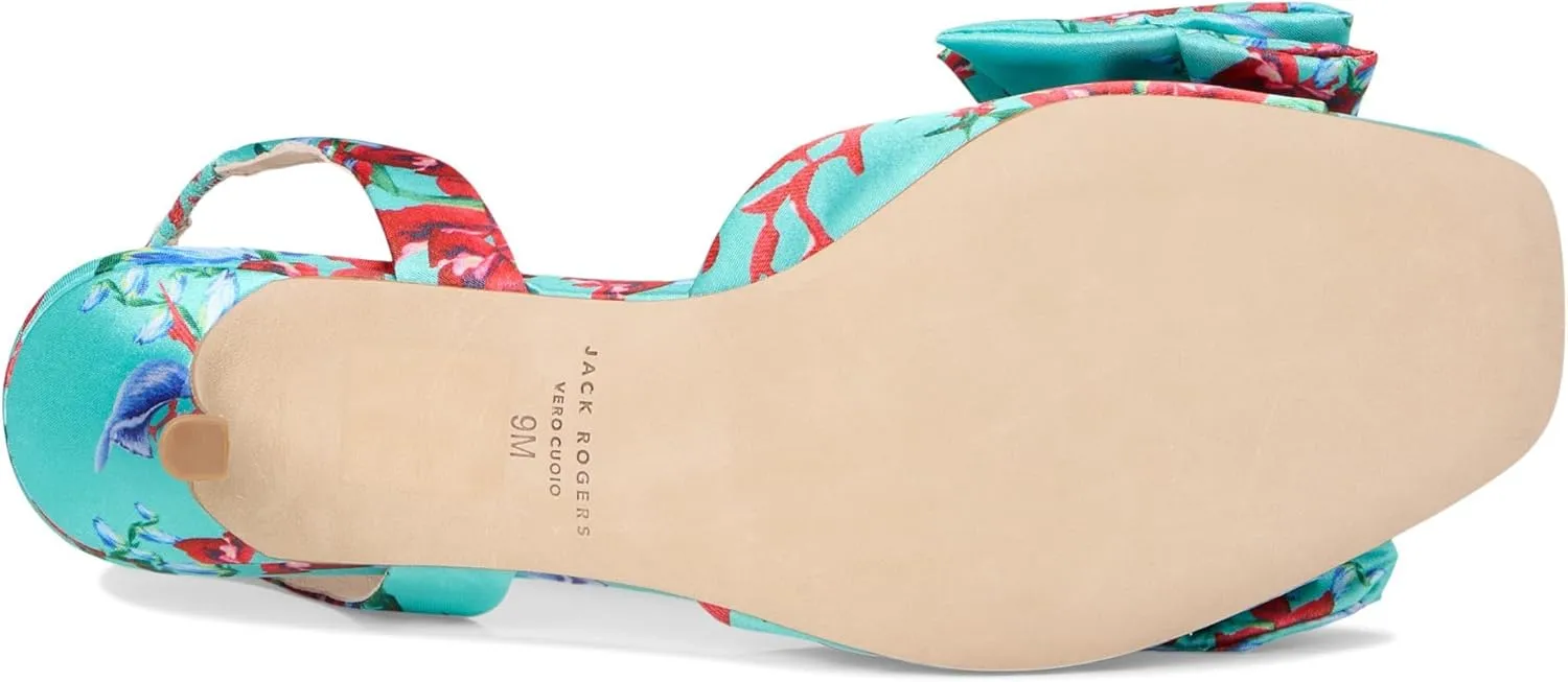 Jack Rogers Women's Eloise Bow Slingback Heeled Sandal