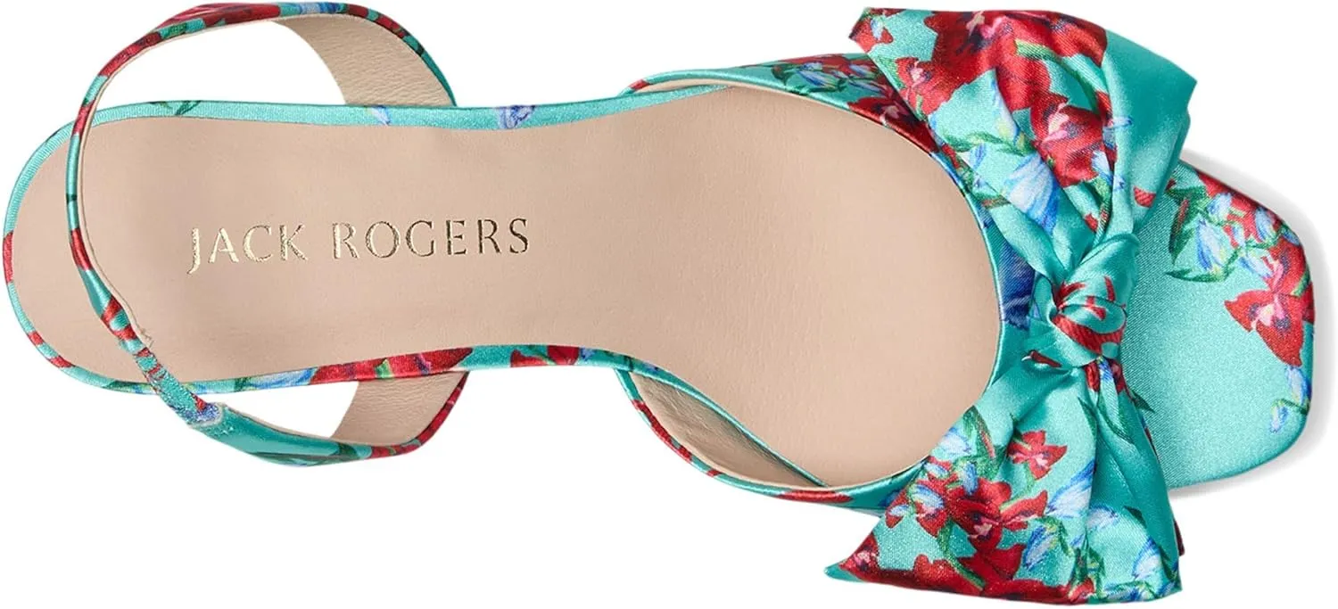 Jack Rogers Women's Eloise Bow Slingback Heeled Sandal