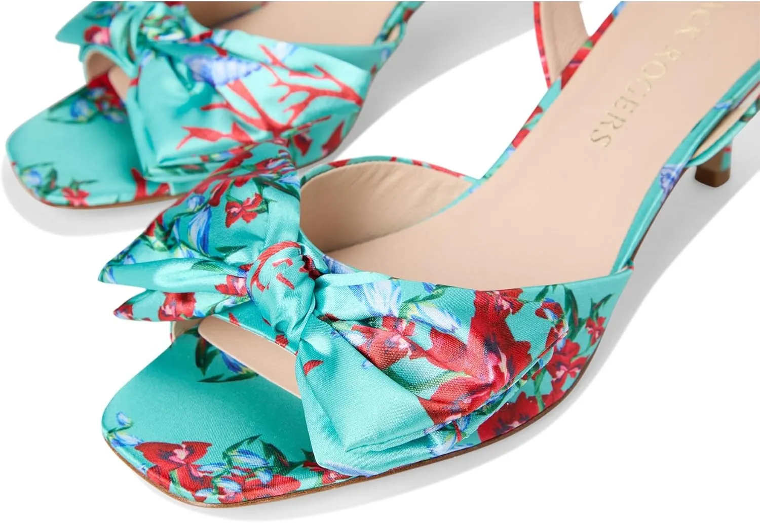 Jack Rogers Women's Eloise Bow Slingback Heeled Sandal