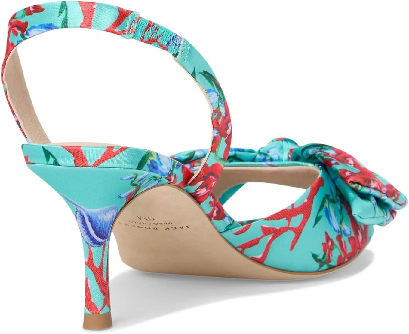 Jack Rogers Women's Eloise Bow Slingback Heeled Sandal