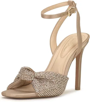 Jessica Simpson Womens Ohela Satin Ankle Strap