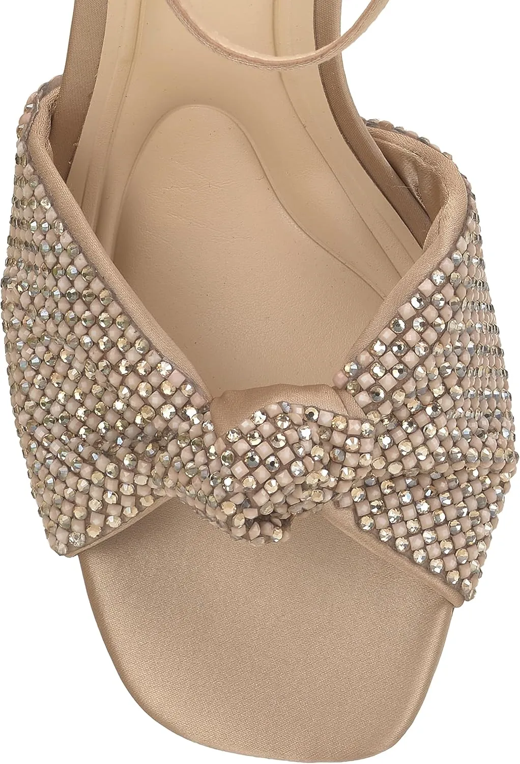 Jessica Simpson Womens Ohela Satin Ankle Strap