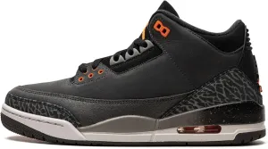 Jordan Mens Air 3 "Fear (2023)" - Night Stadium/Total Orange-Black-Flat Pewter-Neutral Grey - Size 9