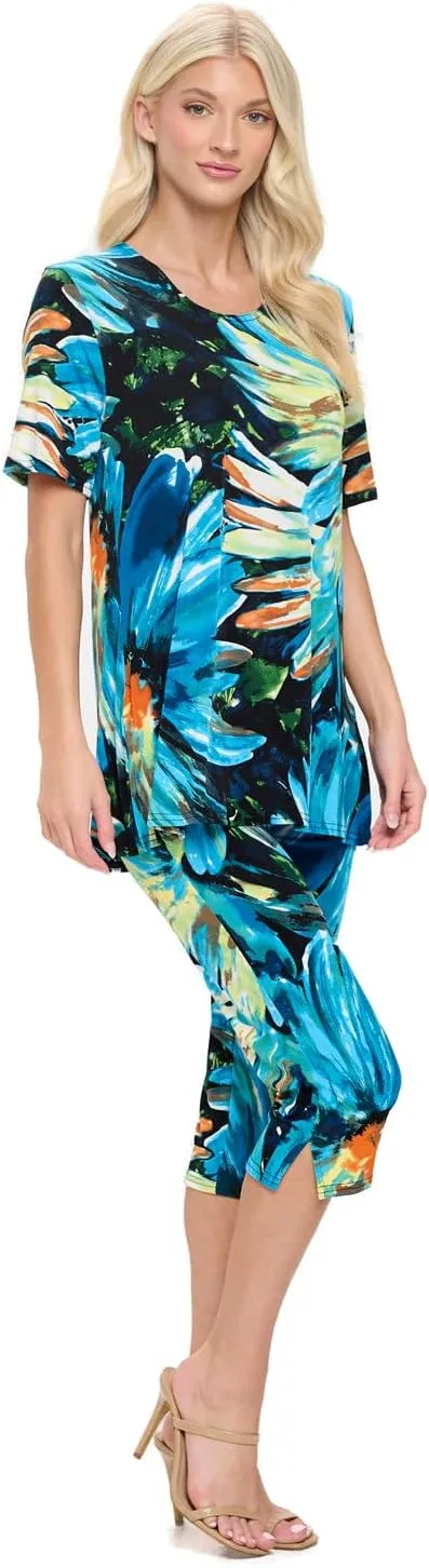 Jostar Capri Pant Set Short Sleeve - 9003BN-SRP1-W440