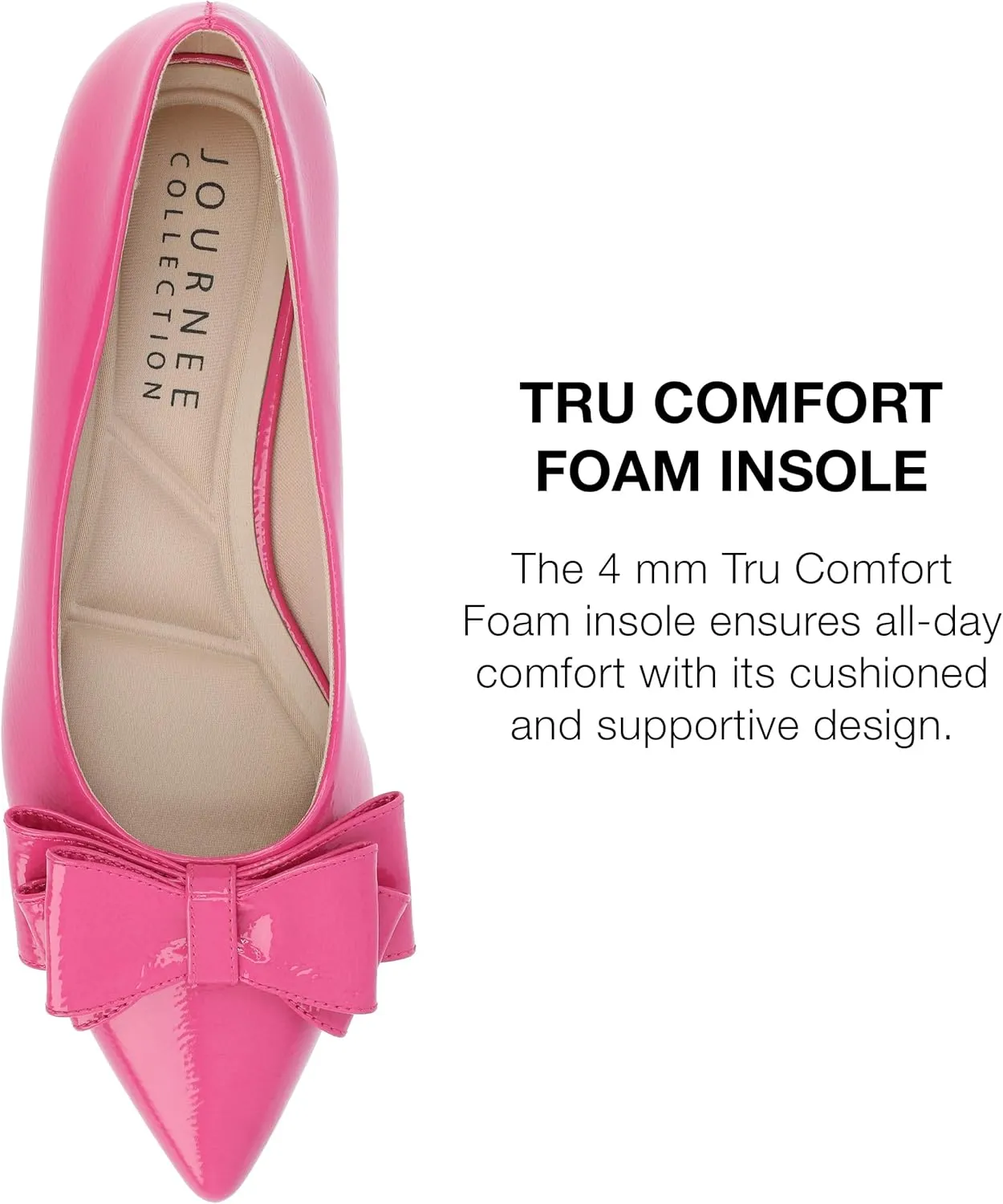 Journee Collection Womens Ophelia Bow Flat Shoes