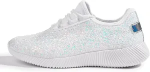 K KIP WOK Fashion Glitter Sneakers for Womens Silp On Running Shoes Lightweigt Tennis Walking Sneakers