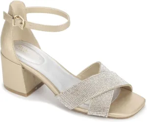 Kenneth Cole Reaction Women's Mix X-Band Jewel Heeled Sandal Platform