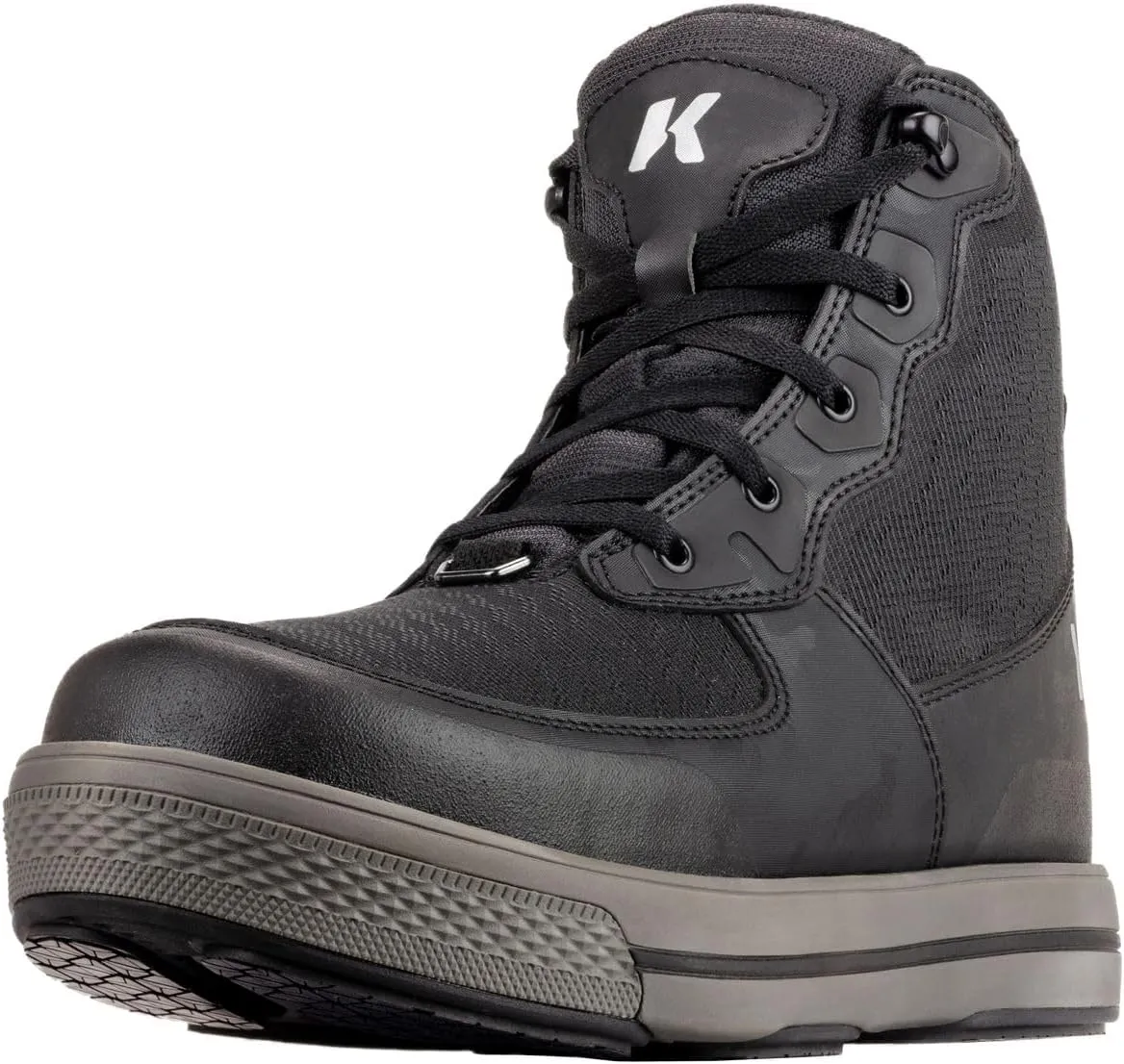 Korkers Men's Stealth Sneaker Wading Boot with Fixed Kling-On Rock Soles