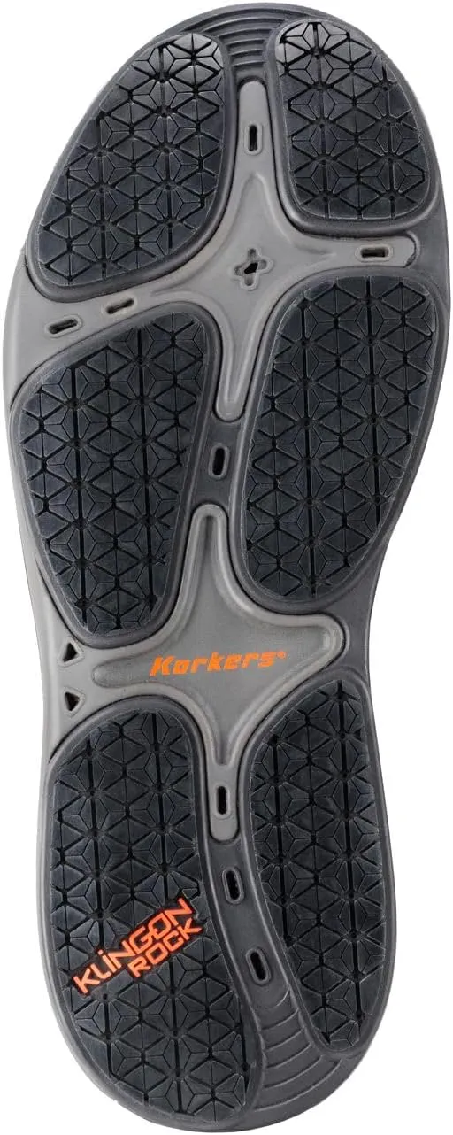 Korkers Men's Stealth Sneaker Wading Boot with Fixed Kling-On Rock Soles