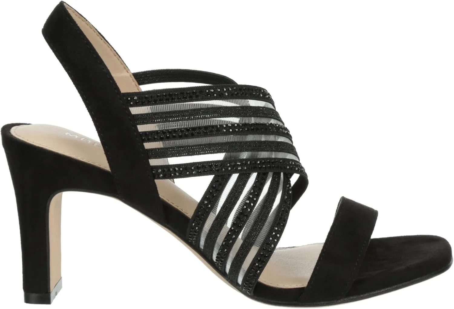Maripe Elisa - Women's Strappy Open Square Toe Slingback Heeled Dress Sandals
