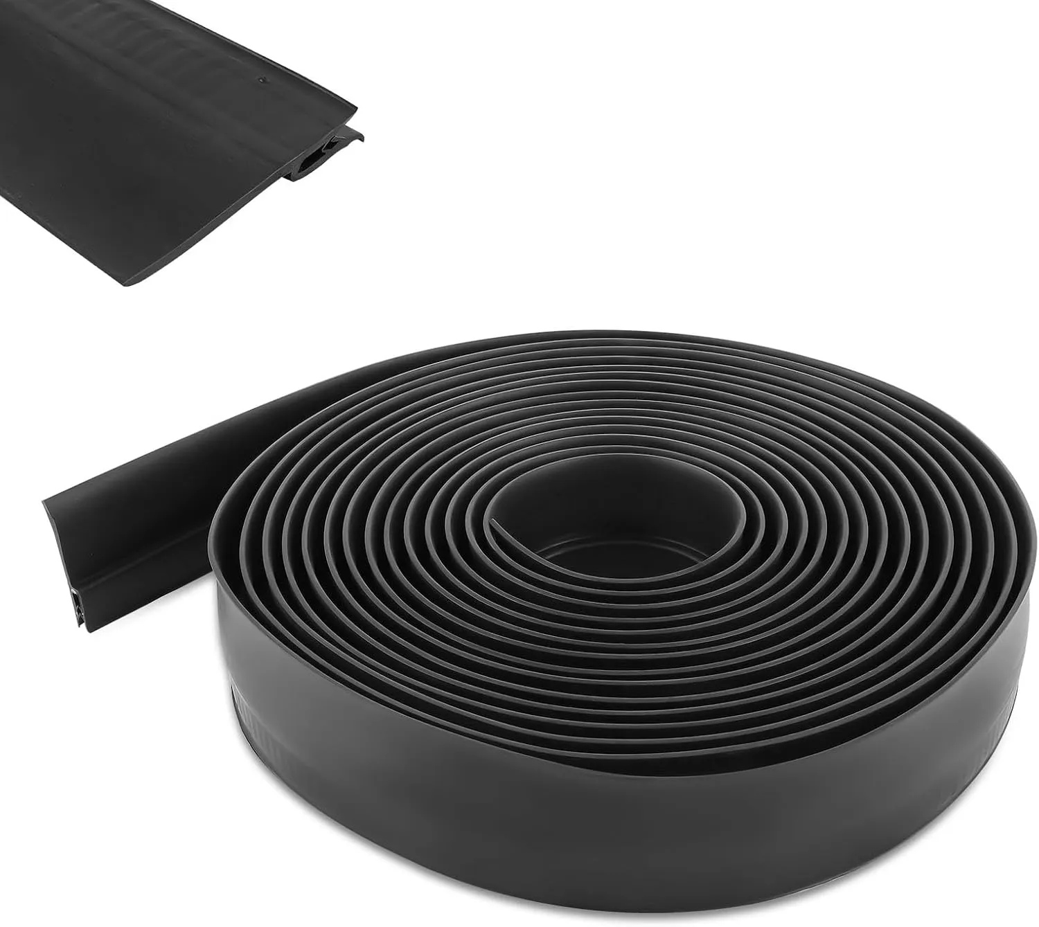 maXpeedingrods 018-546 RV Slide Out Clip Rubber Seal Weather Stripping with 2 Wiper for 35 Feet 7/16″ x 3″ for RV Camper Door Window