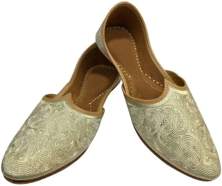 Men Pakistani Aladdin Mojari Curved Toe Khussa Shoe Jooti Jalsa Juttis