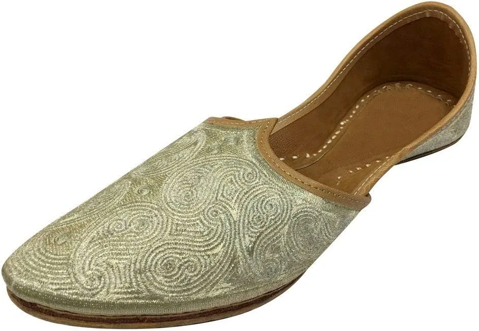 Men Pakistani Aladdin Mojari Curved Toe Khussa Shoe Jooti Jalsa Juttis