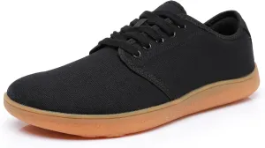 Men's Therapeutic Barefoot Shoes Wide Width – Orthotic-Friendly, Zero Drop Flat Sole for Plantar Fasciitis, Bunions & Natural Arch Support (Non-Binding Design)
