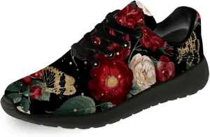 Mens Womens Rose Shoes Lightweight Running Tennis Gym Athletic Shoes Walking Sneakers Gifts for Him Her