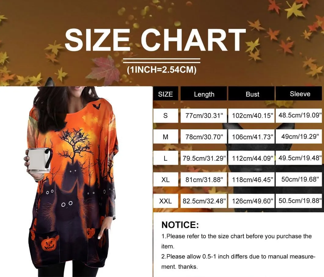 MNLYBABY Women Halloween Sweatshirt Funny Grimace Graphic Print Long Sleeve Shirt Pullover Dress Fall Tops
