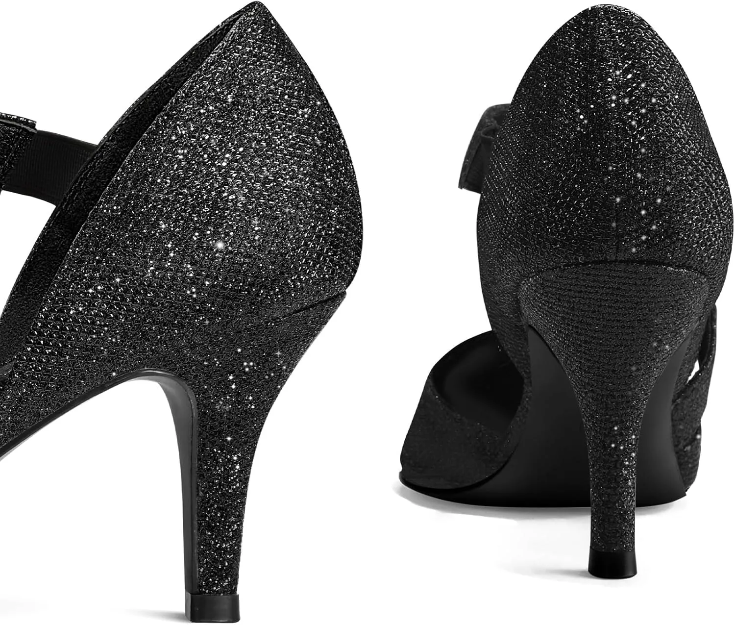 mysoft Women's Pointed Toe Low Stiletto Heel Dress Pumps Shoes - Available in Wide Sizes