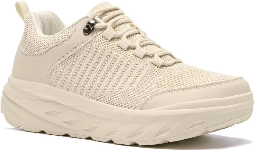 OrthoComfoot Women's Orthopedic Diabetic Wide Walking Shoes: Comfortable Casual Arch Support Plantar Fasciitis Fashion Sneakers, Work Tennis Orthotic High Arch Swollen Feet Shoes for Foot Heel Pain