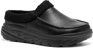 OrthoComfoot Women's Orthopedic Wide Winter Slippers for Diabetic: Comfortable Arch Support Flat Feet Plantar Fasciitis Leather Dress Shoes, Cushion Casual Warm Orthotic Foot Heel Pain Walking Shoes