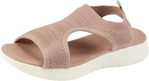 Orthopedic Sandals Women Arch Support Walking Sandals Comfortable Plantar Fasciitis Sport Sandal Mesh Thick-Soled Fishmouth Flying Woven Dress Sports Athletic Open Toe Non-Slip Platform Shoes