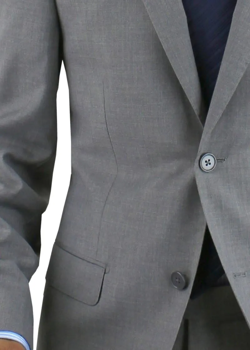 Salvatore Exte Men's 2 Button Two Piece Suit Single Vent Blazer Flat Front Pant