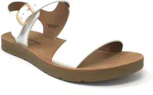 Soda PLENTY ~ Women's Strappy Ankle Wrap Buckle Fashion Flat Sandals