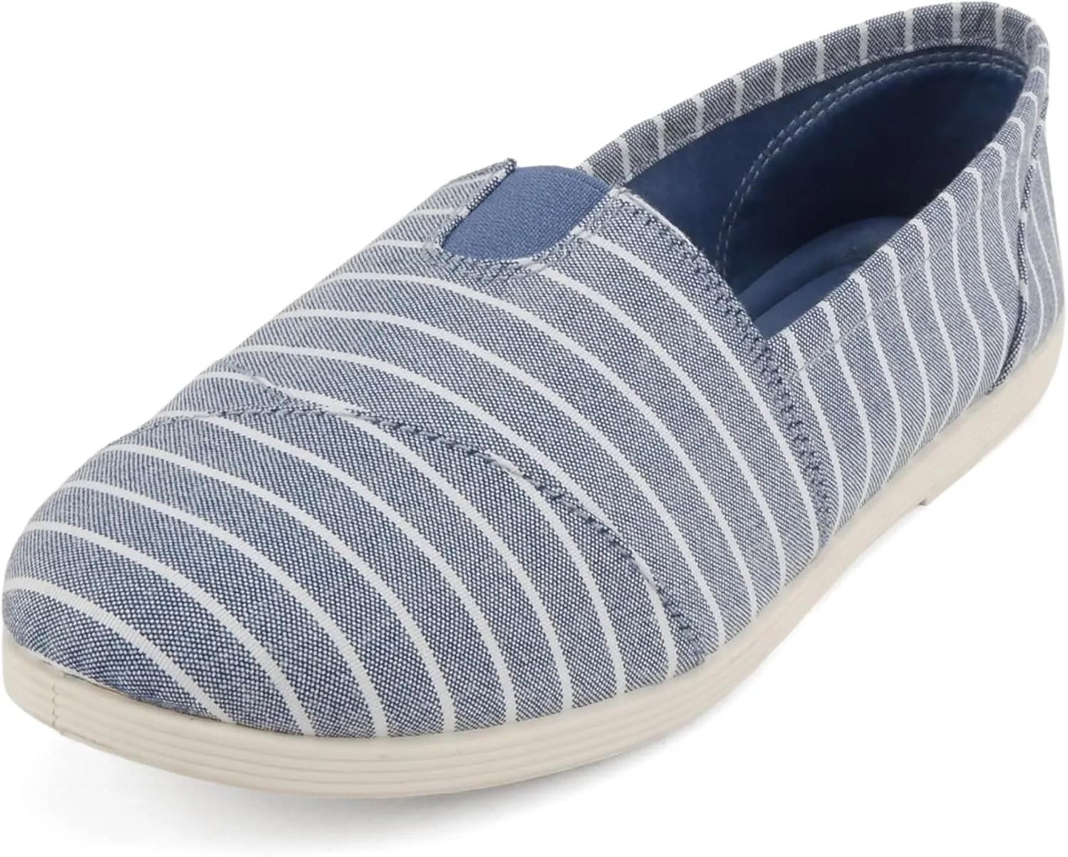 Soda Shoes Women's Obji Round Toe Casual Flat with Padded Insole