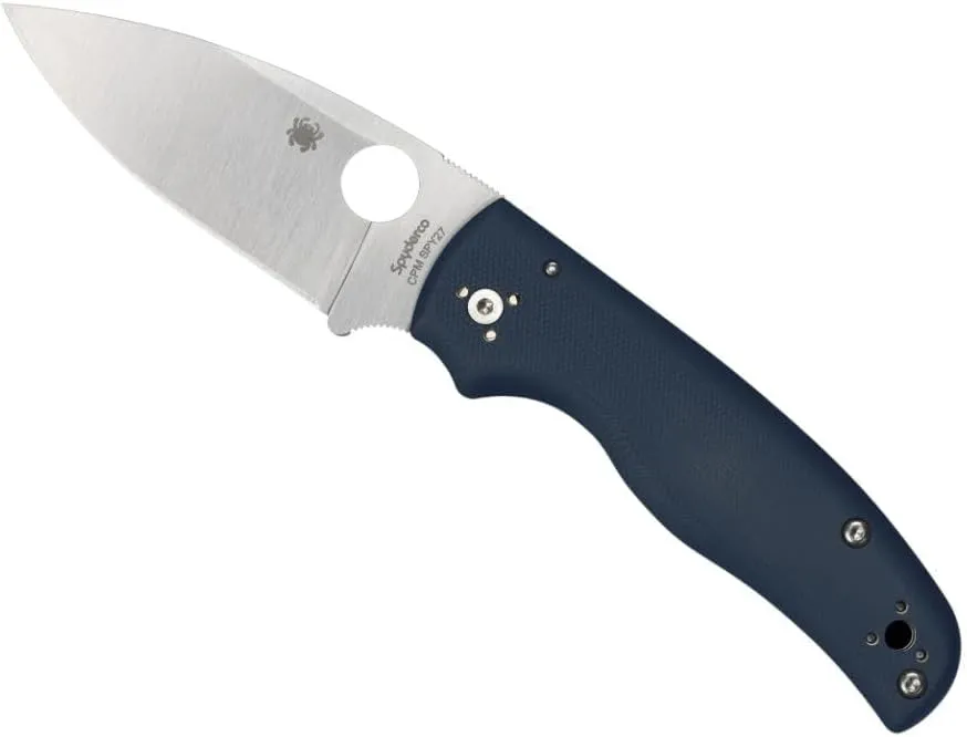 Spyderco Shaman Pocket Knife 3.58" Clip Point CPM-SPY27 Satin Blade G-10...