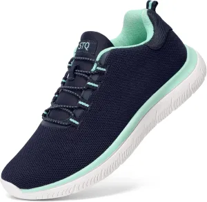 STQ Womens Walking Shoes Slip On Mesh Sneakers Lightweight Comfortable Arch Support