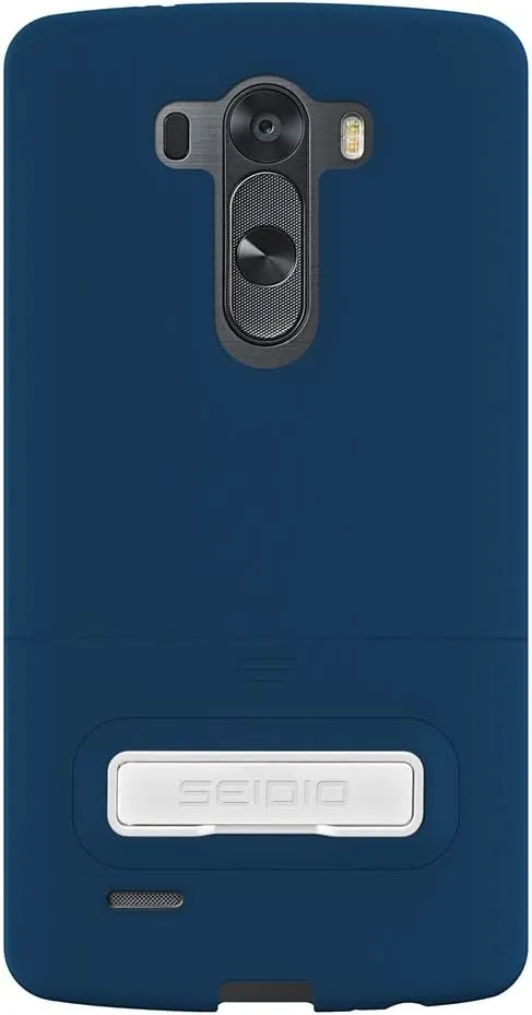 SURFACE Case with Metal Kickstand and Holster Combo for LG G3 - Retail Packaging - Royal Blue