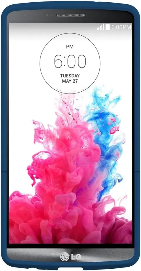 SURFACE Case with Metal Kickstand and Holster Combo for LG G3 - Retail Packaging - Royal Blue