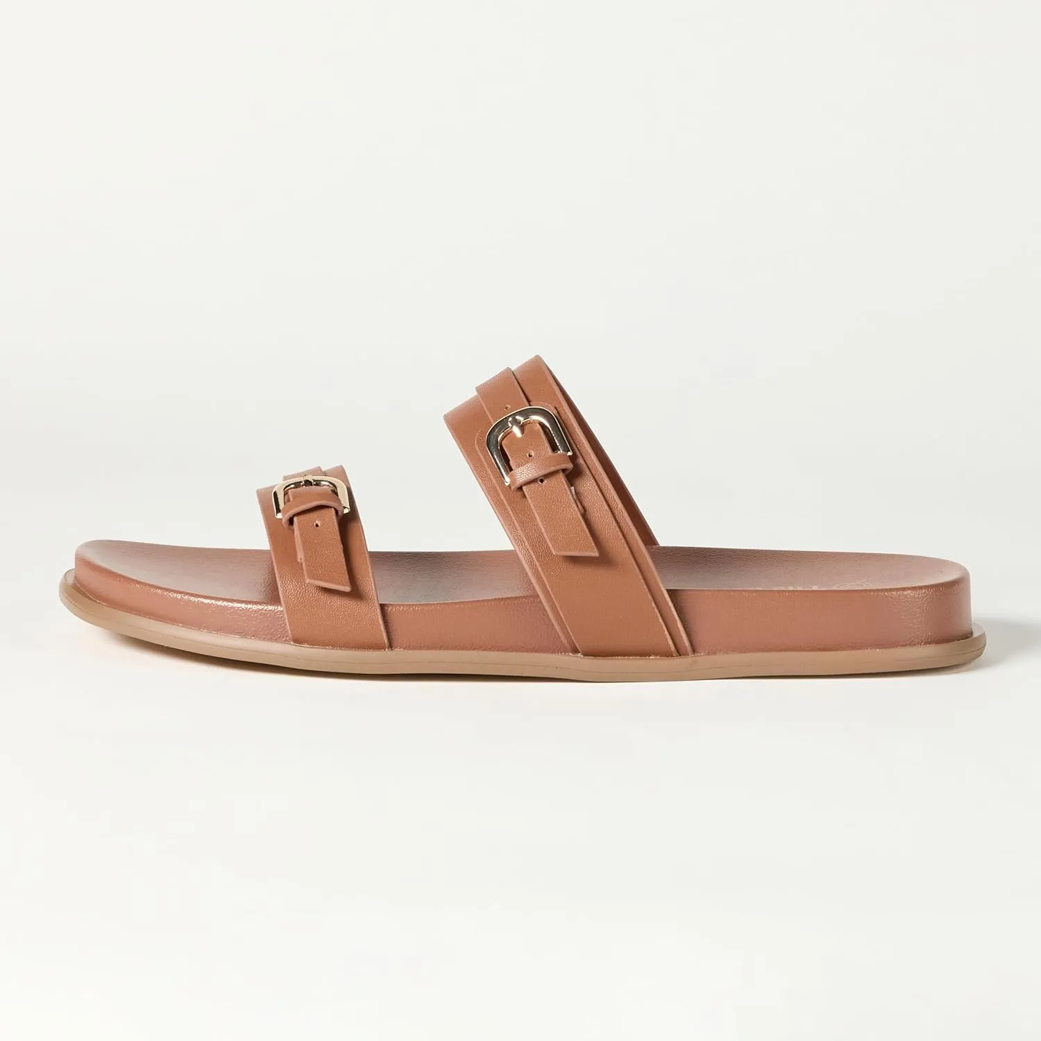 The Drop Women's Avona Two Strap Slide Sandals