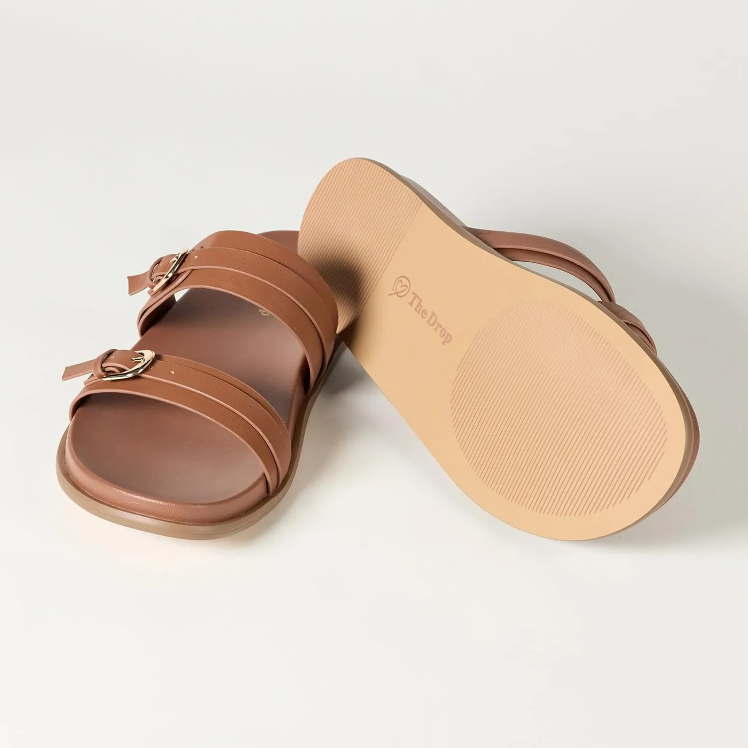 The Drop Women's Avona Two Strap Slide Sandals