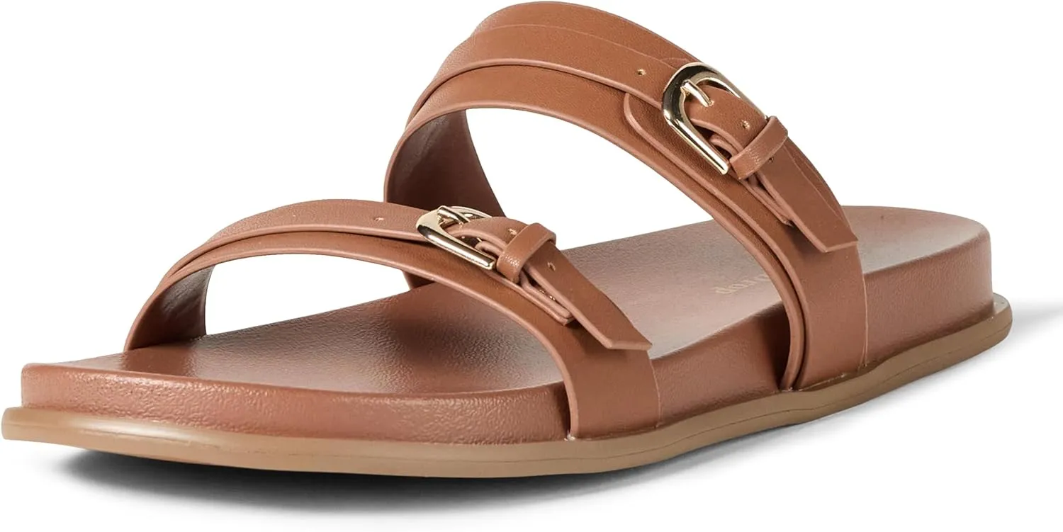The Drop Women's Avona Two Strap Slide Sandals