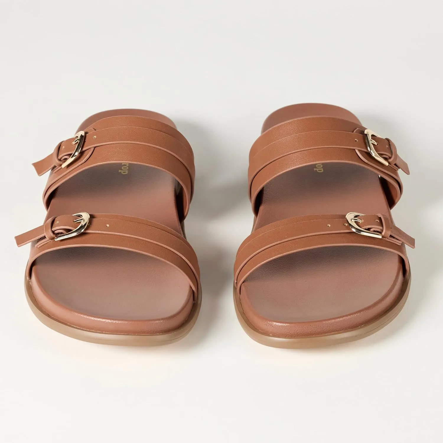 The Drop Women's Avona Two Strap Slide Sandals