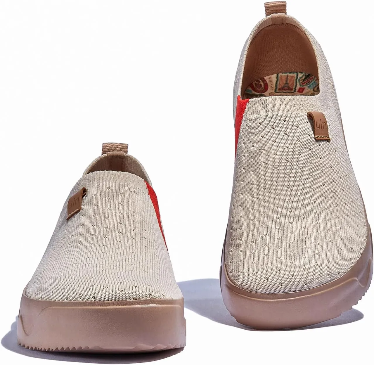 UIN Women's Art Travel Walking Shoes Slip On Casual Lightweight Wide Toe Fashion Sneaker Toledo Ⅸ
