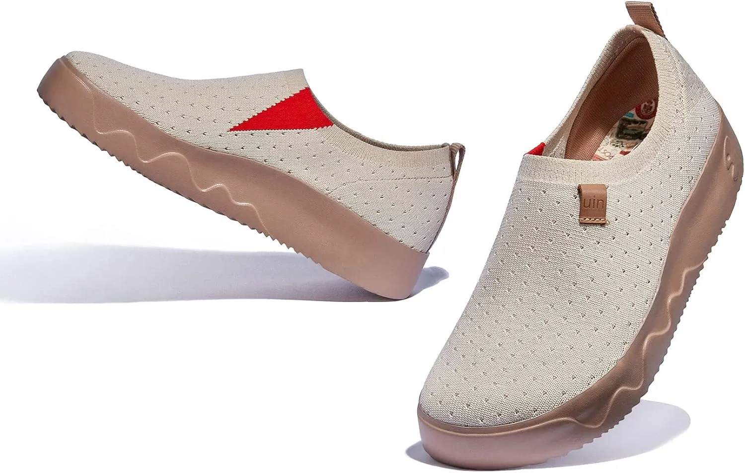 UIN Women's Art Travel Walking Shoes Slip On Casual Lightweight Wide Toe Fashion Sneaker Toledo Ⅸ
