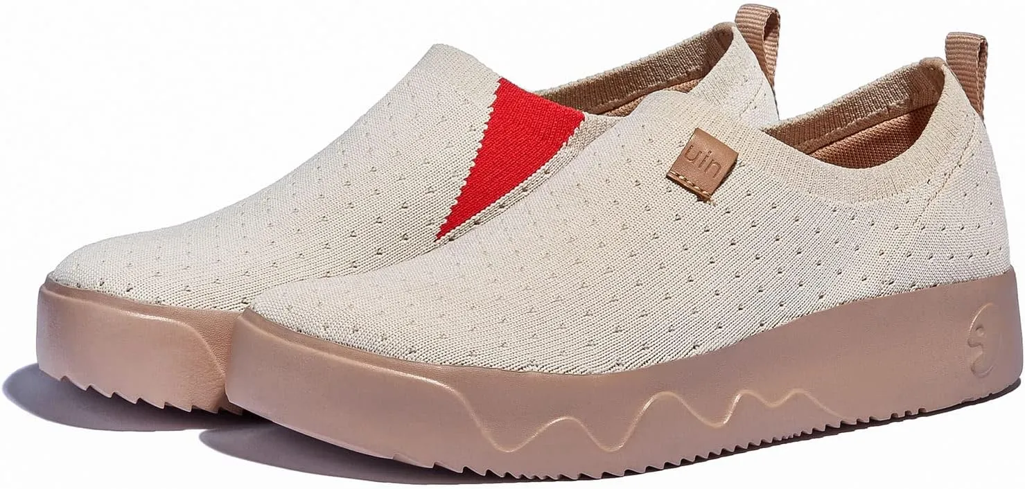UIN Women's Art Travel Walking Shoes Slip On Casual Lightweight Wide Toe Fashion Sneaker Toledo Ⅸ