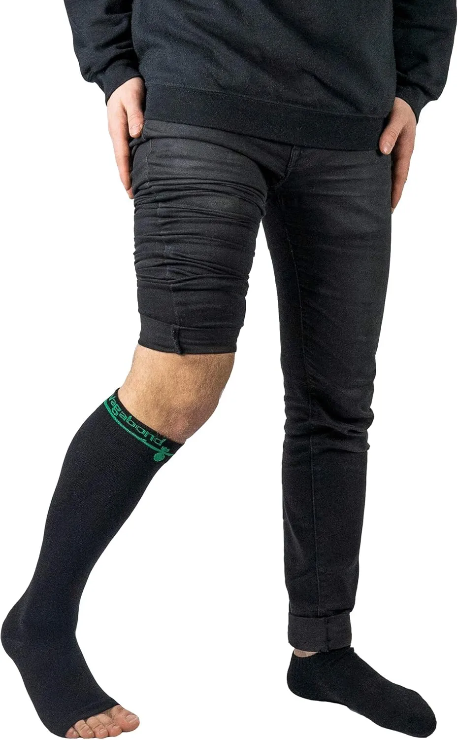 Vagabond 3XL and 2XL Wide Calf Toeless Compression Socks -15-20 mmHg for Fatigue, Pain, Leg Swelling, Comfy Compression