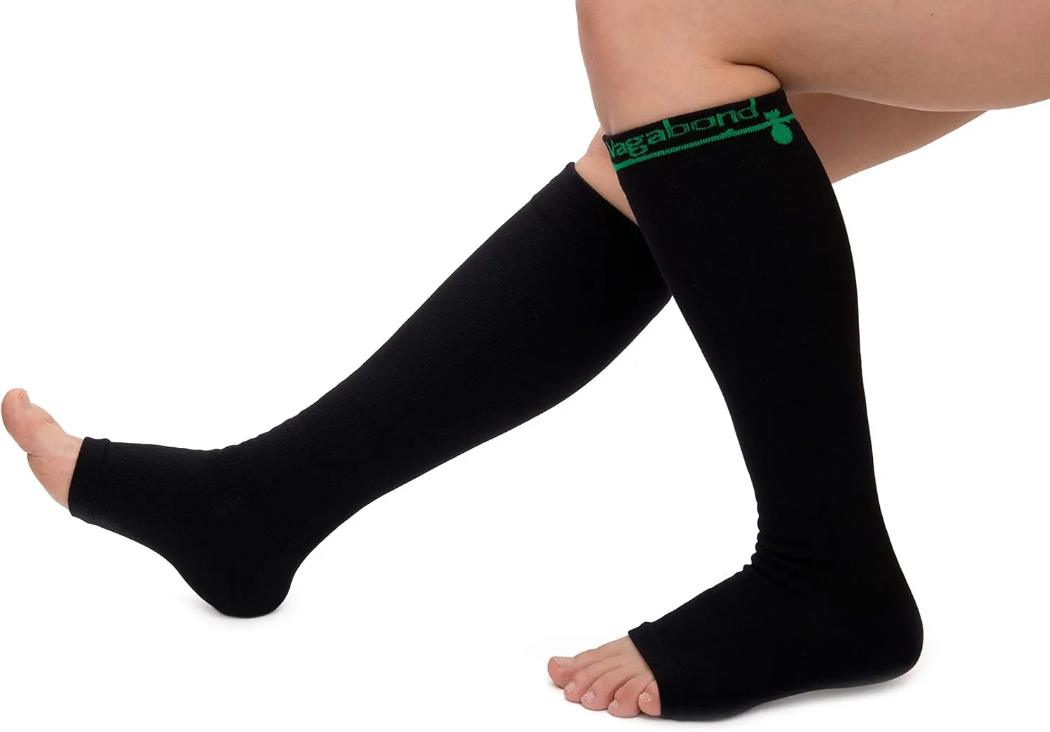 Vagabond 3XL and 2XL Wide Calf Toeless Compression Socks -15-20 mmHg for Fatigue, Pain, Leg Swelling, Comfy Compression