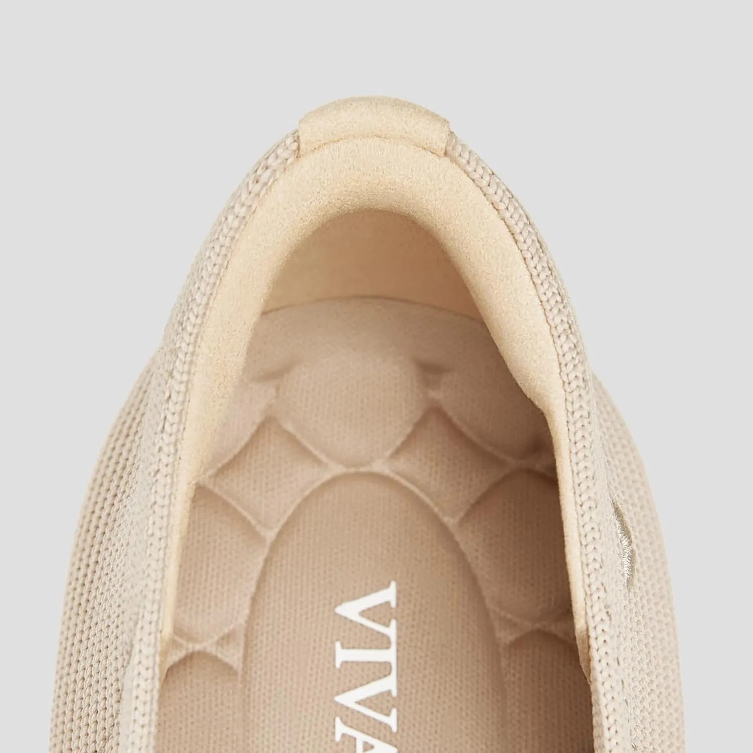 VIVAIA Margot Walker Mary Jane Women Flat Shoes Slip on Square-Toe Washable Shoes Comfortable for Work with Arch Support