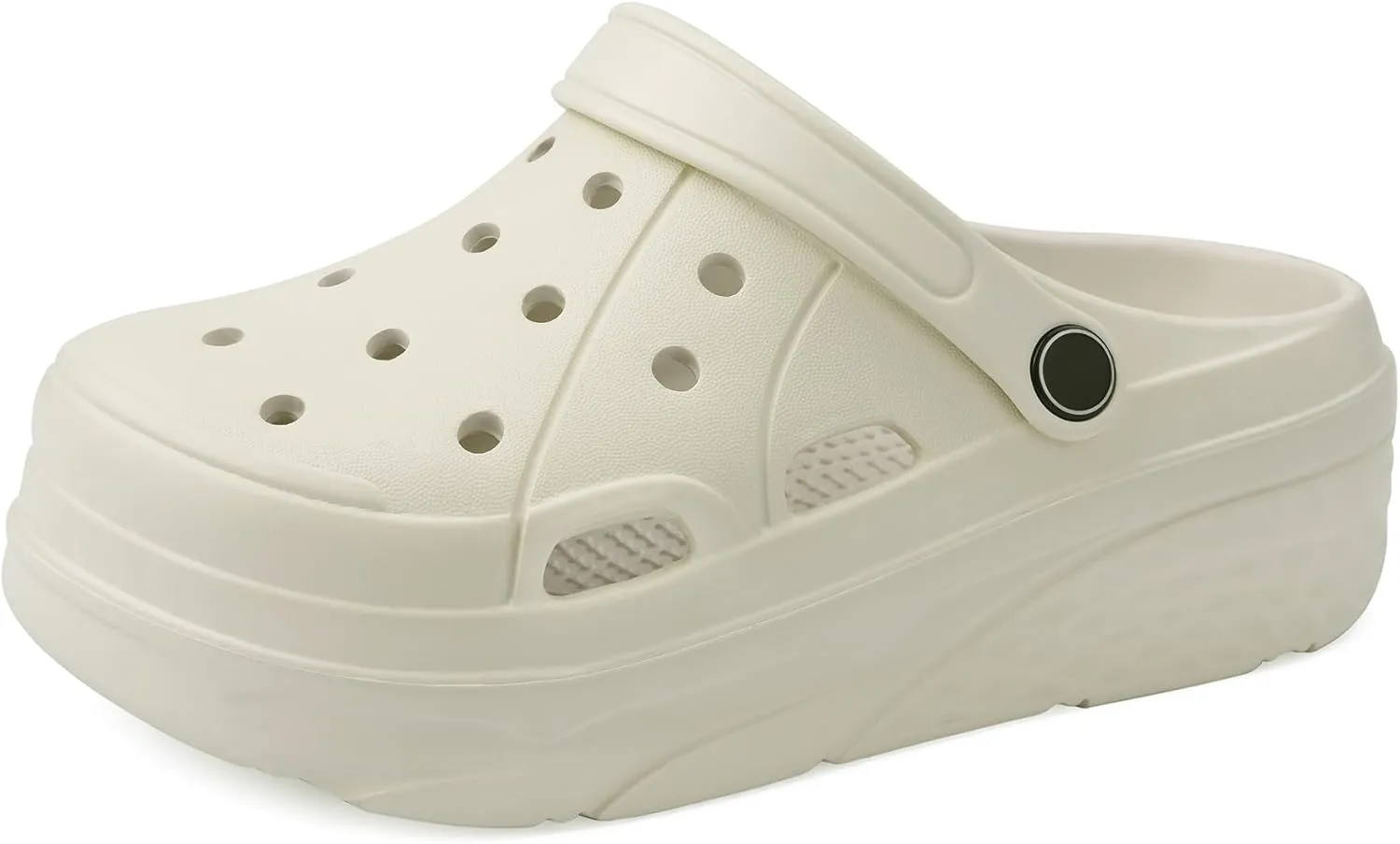 VONMAY Women's Platform Clogs Garden Shoes with Arch Support Comfortable Slip-on Slide Sandals Beach Slippers